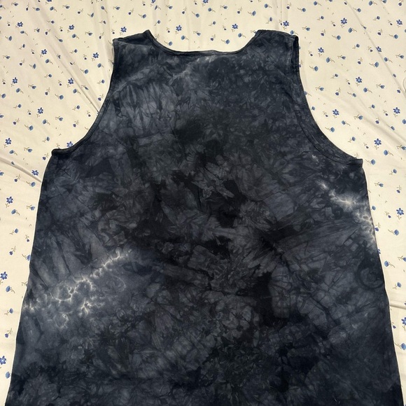Men’s XL The Mountain Skull Biker Grim Reaper Sleeveless Tie Dye Tank Top. - Picture 2 of 7